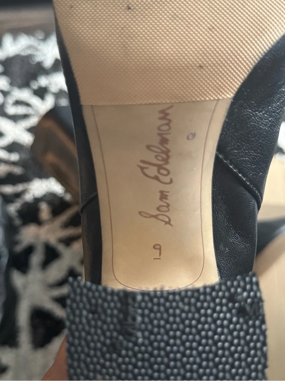 Sam Edelman Classic Black Knee-High Pointed Toe Boots - Women's Fashion size 9